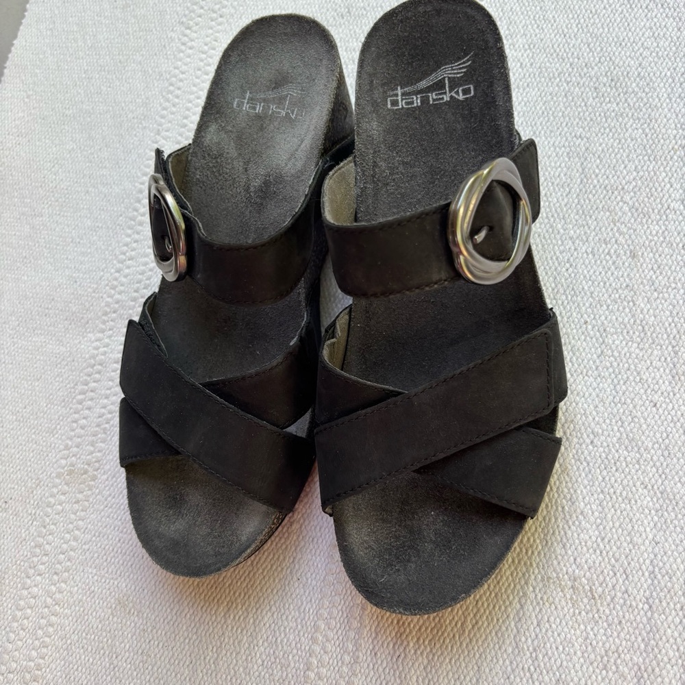 DANSKO Womens Susie Milled Nubuck Sandals size 37 - Picture 3 of 11